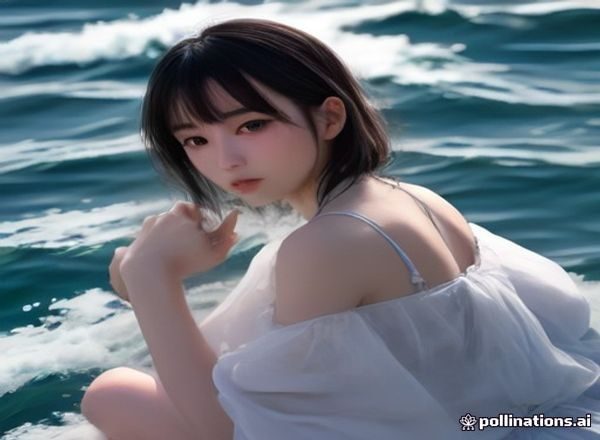 冲田杏梨写真集夏の記憶封面大图，蔚蓝海天一色的冲绳海岸背景，她笑容灿烂阳光自然光线充足